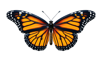 Butterfly monarch isolated 