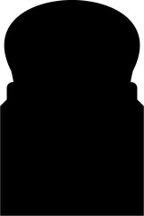 Islamic Arch Design Glyph Black Filled silhouettes Design pictogram symbol visual illustration