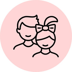 Story Highlights Cover Lifestyle- black symbols on the colorful pink circle - partnership