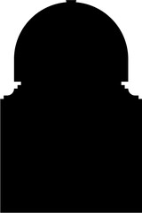 Islamic Arch Design Glyph Black Filled silhouettes Design pictogram symbol visual illustration