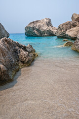 Amazing view of Kathisma Beach at Lefkada, Greece