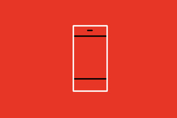 phone illustration in flat style design. Vector illustration.	