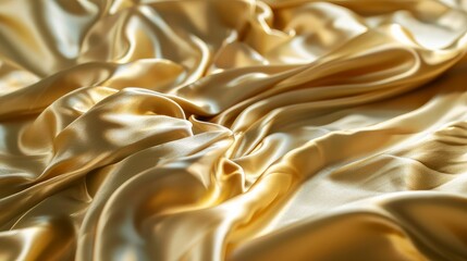 Light pale brown yellow silk satin. Gradient. Dusty gold color. Golden luxury elegant beauty...