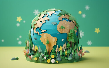 Earth day paper craft