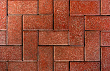 textura adoquín colocado en el piso