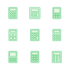 Calculator icon set. Accounting calculator icon. calculator vector