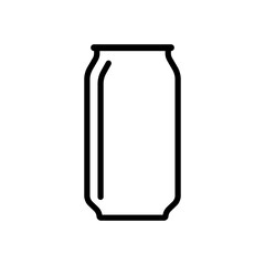 Aluminum soda and beer icon