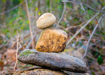 Fototapeta na wymiar Beautiful Rocks Stack 