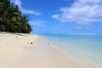rarotonga island beach sand like paradise