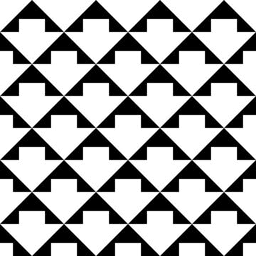 Triangles, arrows seamless pattern. Tribal motif. Folk wallpaper. Triangular, arrow shapes ornate. Geometric background. Ethnic ornament. Textile print, geometry abstract. Geometrical image. Vector.