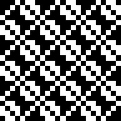 Squares, figures seamless pattern. Checks, shapes ornate. Folk wallpaper. Geometric background. Tribal motif. Ethnic ornament. Textile print, web design, geometry abstract. Geometrical image. Vector.