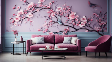 DIY Enthusiast Selecting Wallpaper Design for Home Makeover - Creativity in Home Improvement