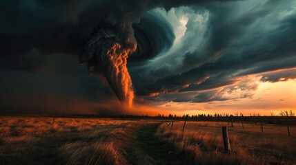 A picture showing a large cloud emerging from the sky. Ideal for weather-related concepts and dramatic landscapes