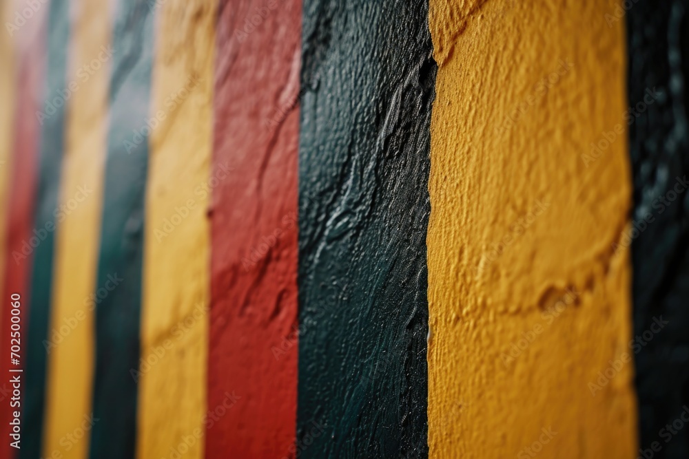 Poster A close-up view of a wall painted with an array of vibrant colors. Perfect for adding a pop of color and energy to any design project