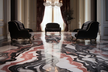 Marble Mingle Fusion of Artistry on Marble GrandeurGilded Graces Opulent Patterns on Luxe Marble