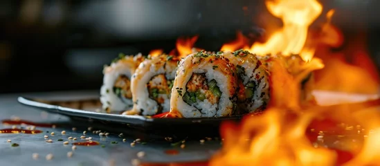  Explosive sushi roll for supper © 2rogan