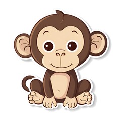 Obraz premium Clip art of monkey