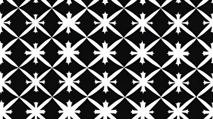 Fototapeta premium black and white seamless pattern