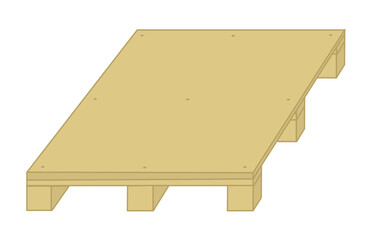 Wooden pallet - Works construction, DIY, industry, logistics, woodwork and joinery