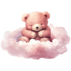Cuddly Comfort: Valentine's Day Sleepy Bear - A Relaxing Companion for Your Special Valentine