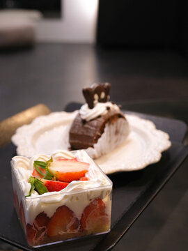 Delicious cafe food and drink
