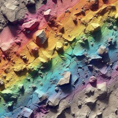 Background stone ground dust rainbow color concept creative texture decoration background