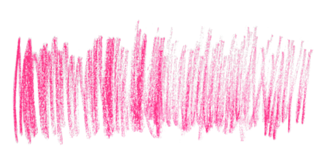pink pencil strokes isolated on transparent background