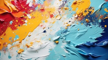 Various artist paint and mess around a page : Generative AI