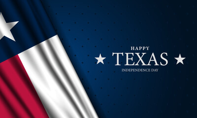 Texas Independence Day Background vector illustration - obrazy, fototapety, plakaty