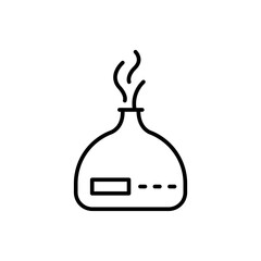 Aromatherapy outline icons, gadget minimalist vector illustration ,simple transparent graphic element .Isolated on white background