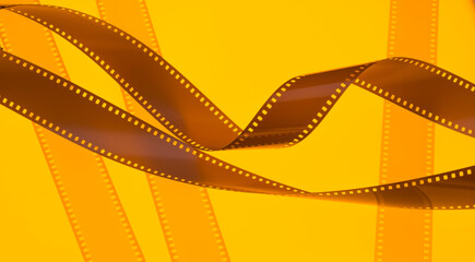 abstract cinema background with film strip