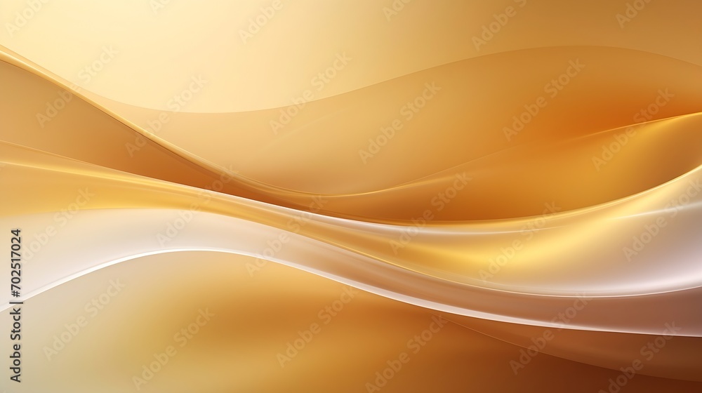 Aufkleber luxury golden color Abstract wave background. Abstract soft color waves : Generative AI