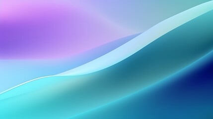 Naklejka premium Blue, purple, green gradient. Soft pastel color gradient. Holographic blurred abstract background. : Generative AI