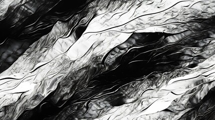 Abstract texture drawn with black marker strokes. : Generative AI