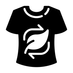 tshirt glyph icon