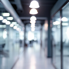 Abstract blurred office hall interior and meeting room.