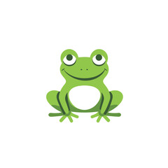Frog icon. Isolated on white background. Vector illustration.