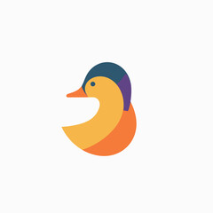 swan logo design template. swan vector icon. swan symbol.