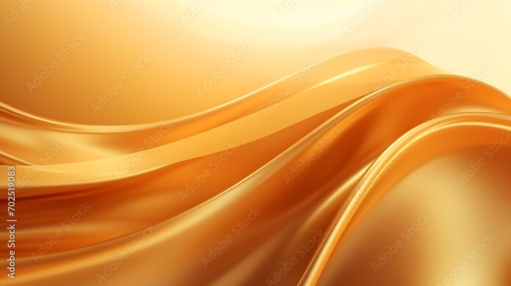 Poster luxury golden color Abstract wave background. Abstract soft color waves : Generative AI
