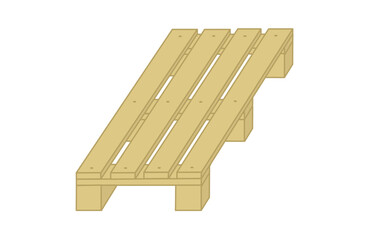 Wooden pallet - Works construction, DIY, industry, logistics, woodwork and joinery