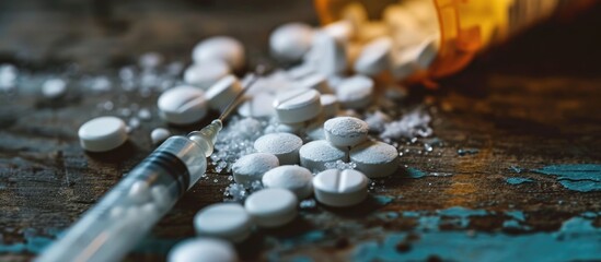 Fentanyl opioid crisis represents addiction, healthcare danger, and the need for intervention and support.