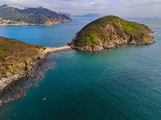 Ap Lei Chau Island Hong Kong - December 20 2023
Drone shot in 4k 