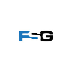 FSG logo. FSG set , F S  G design. White FSG letter. FSG, F S  G letter logo design. Initial letter FSG letter logo set, linked circle uppercase monogram logo. F S  G letter logo vector design.	

