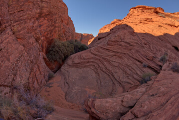 Narrowing of Spur Canyon at Horseshoe Bend Arizona