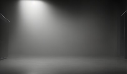 Empty background scene. Texture dark concentrate floor with mist or fog from AI Generative