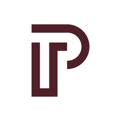 Monogram P design vector logo. Monogram initial letter mark P logo design. Monogram design vector logo. Monogram initial letter mark P logo design. Simple P monogram. Monogram P design logo