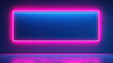 A neon light mounted to a piece of plasterboard, front view, in the style of dark sky