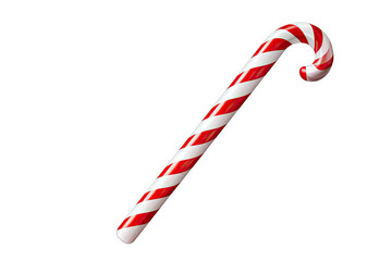 Fototapeta premium Christmas candy cane isolated on transparent background
