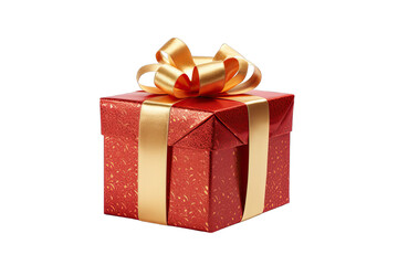 Fototapeta premium Christmas gift on transparent background