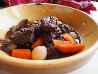 Traditional French Beef Bourguignon